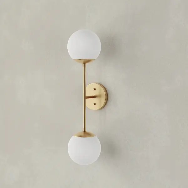 Haas Collection Two-Light Wall Bracket - Image 1