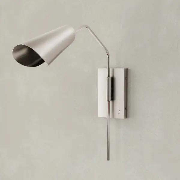 The Cornett wall sconce delivers contemporary style with its clean lines and brushed nickel finish. JA8 and Title 22 compliant, making it ideal for California installations and modern residential spaces.