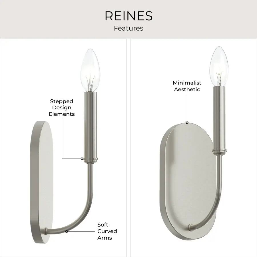 Reines Brushed Gold Wall Sconce - Image 15