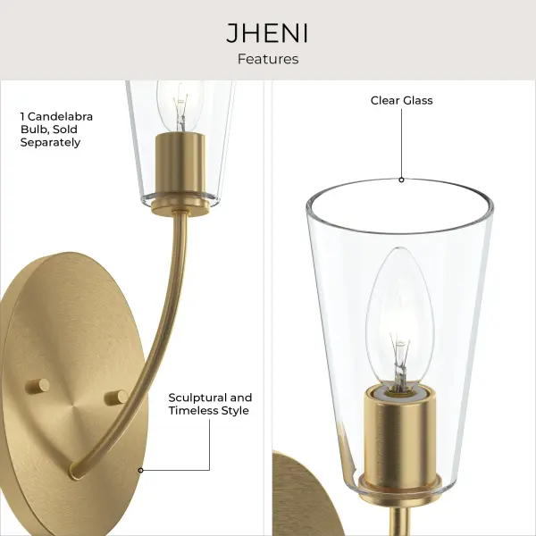 Jheni Wall Sconce in Brushed Nickel - Image 26