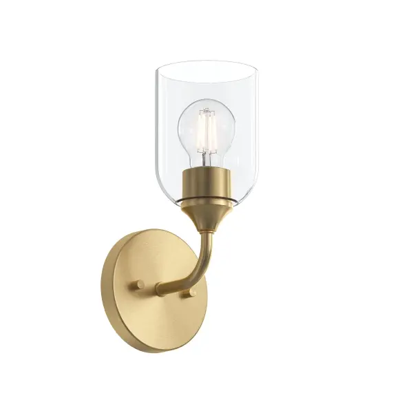 Ilia Wall Sconce in Brushed Gold - Image 3