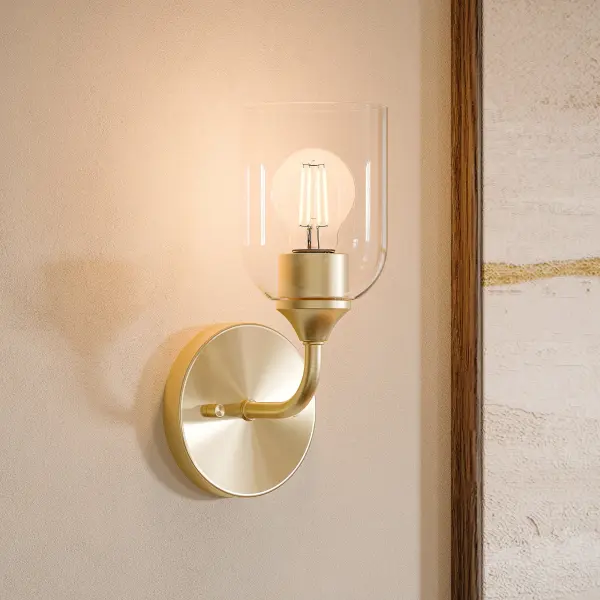 Ilia Wall Sconce in Brushed Gold - Image 24