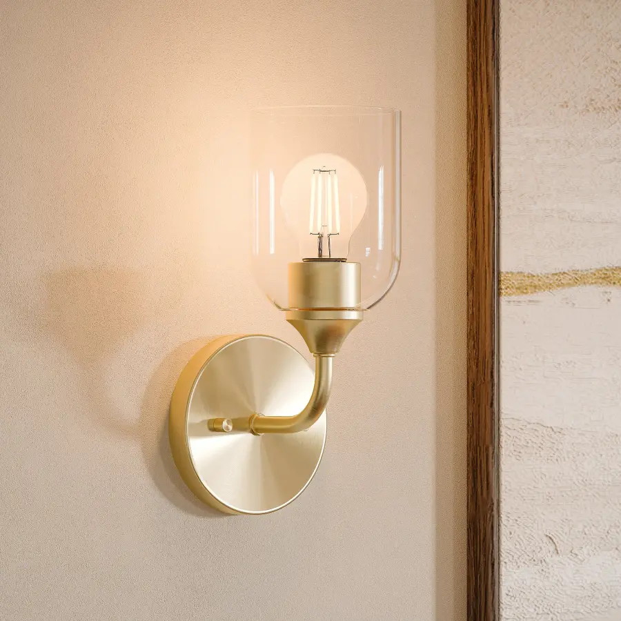 Ilia Wall Sconce in Brushed Gold - Image 24