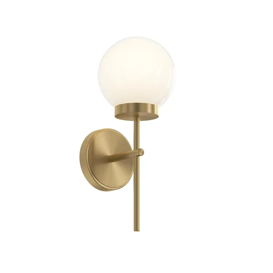 Contemporary Brushed Gold Sconce with Versatile Appeal - Image 2