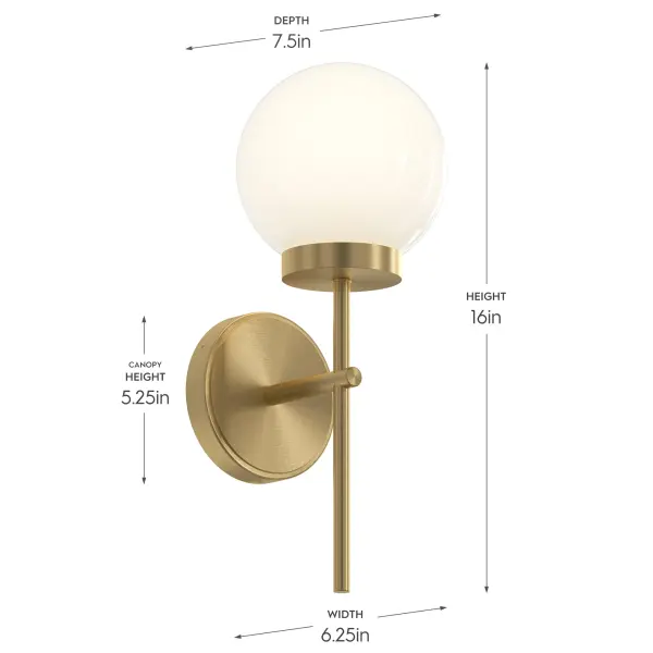Rigsby Matte Black with Brushed Gold Sconce - Image 22