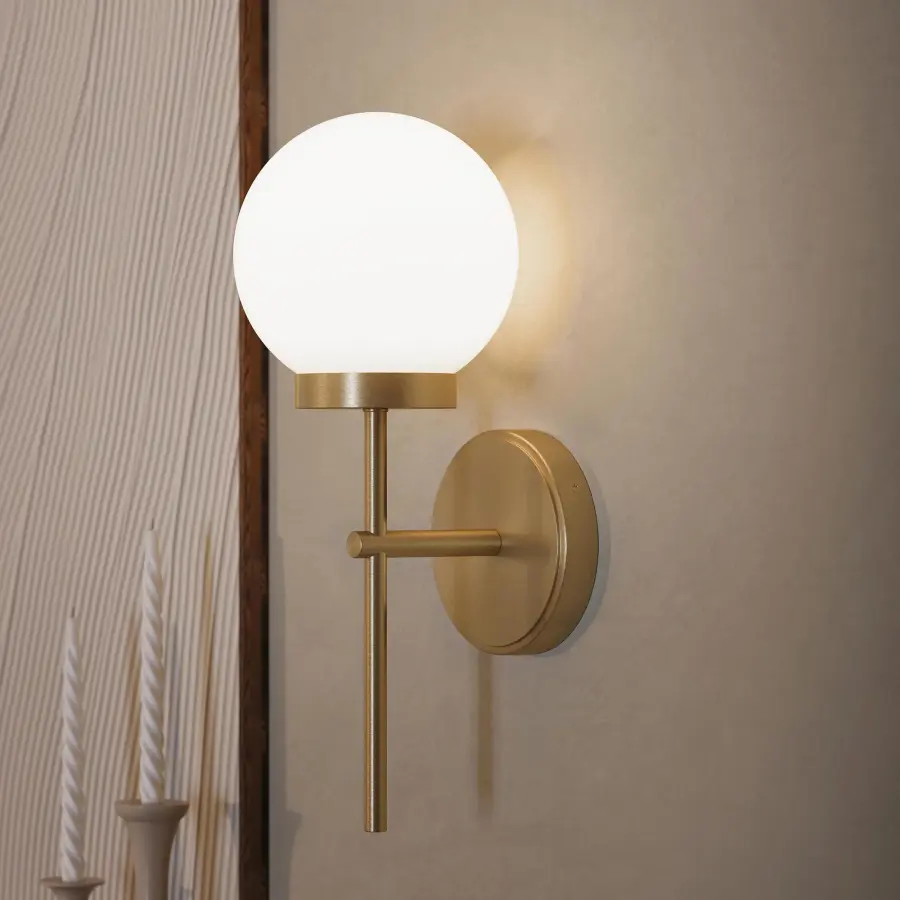 Rigsby Matte Black with Brushed Gold Sconce - Image 25