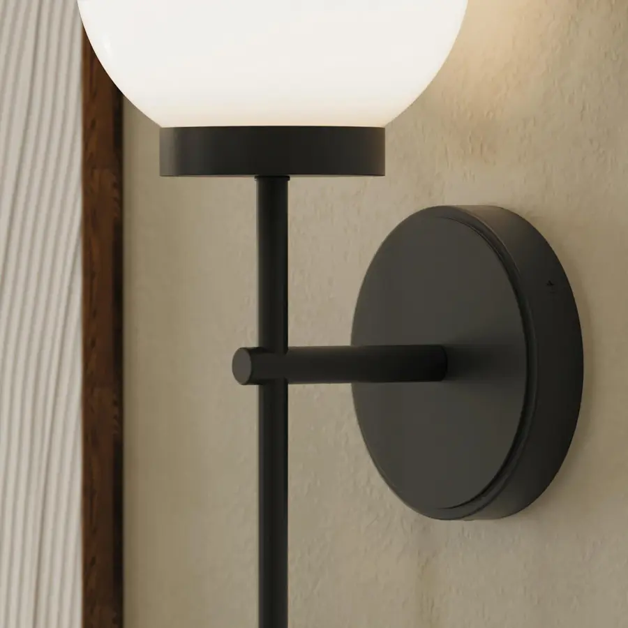 Rigsby Matte Black with Brushed Gold Sconce - Image 5