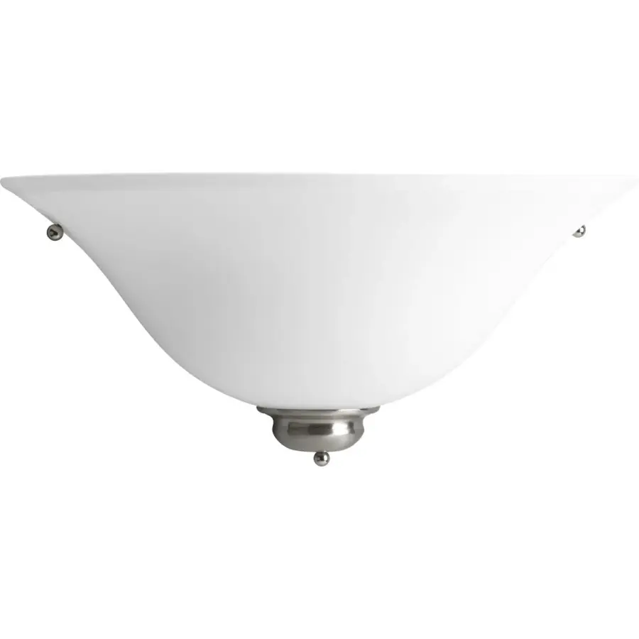 Etched Opal Glass Wall Sconce - Image 1