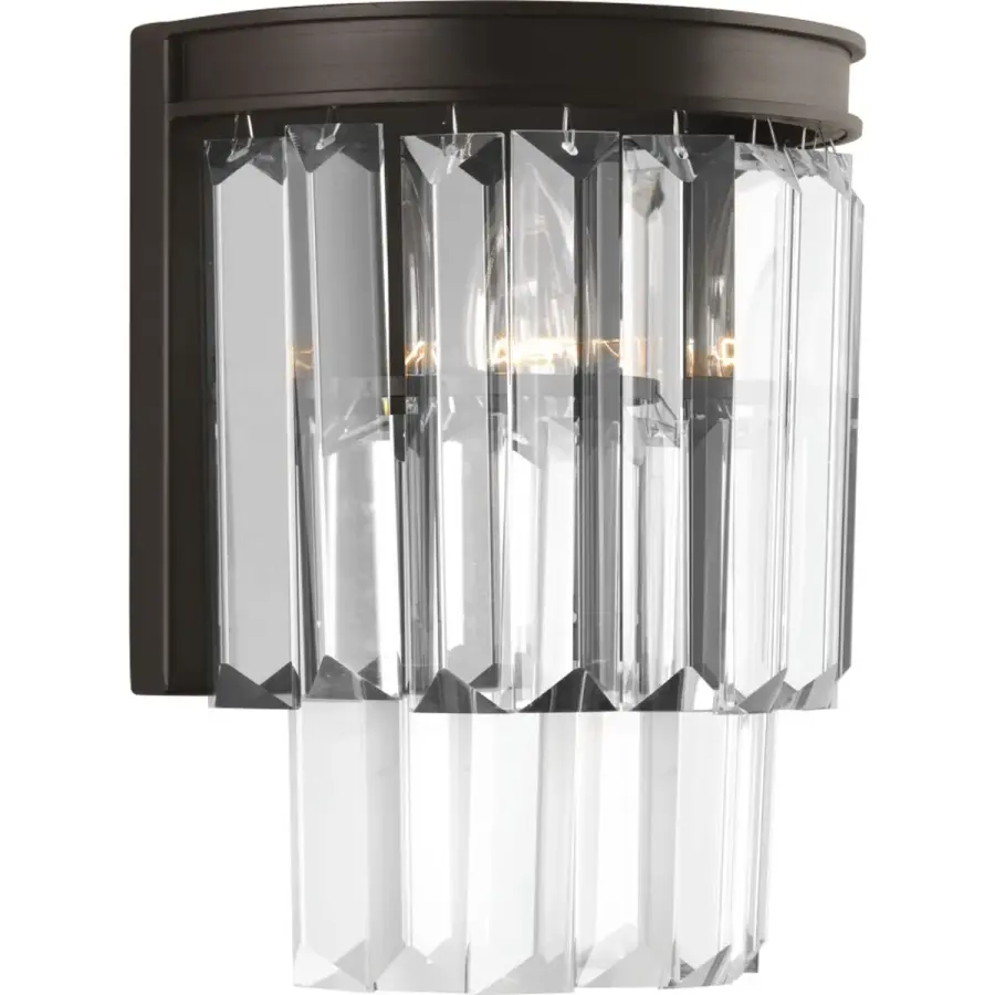 Elegant Two-Light Sconce with Contemporary Silver Finish - Image 1