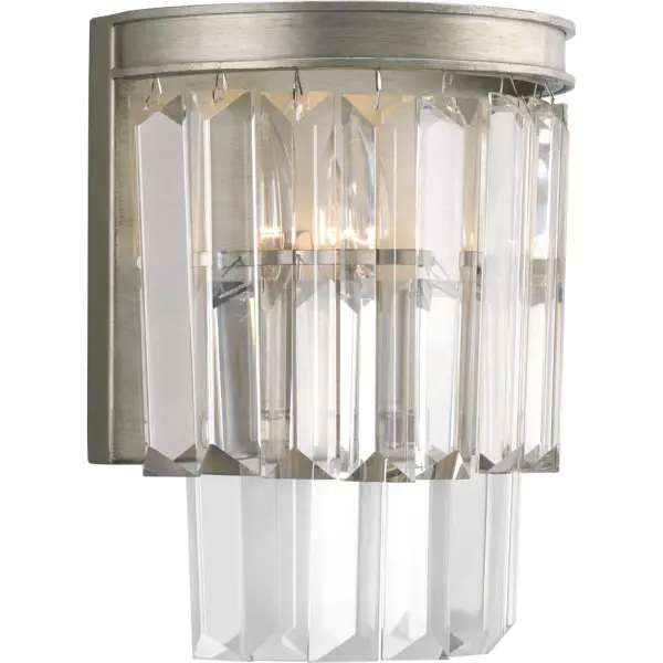 Elegant Two-Light Sconce with Contemporary Silver Finish - Image 2