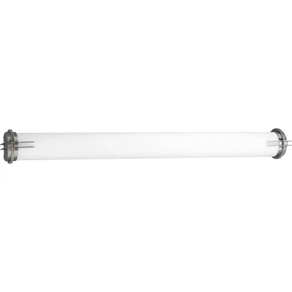 This expansive 49-inch linear bath fixture delivers modern sophistication with its clean acrylic diffuser and brushed nickel finish. Perfect for larger vanities, it provides even, flattering illumination across the entire mirror area.