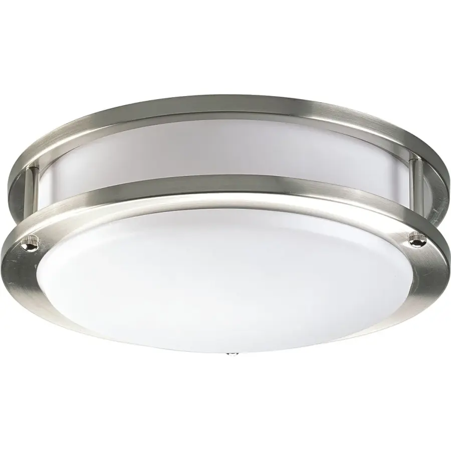 10-3/8" LED Flush Mount in Brushed Nickel - Image 1
