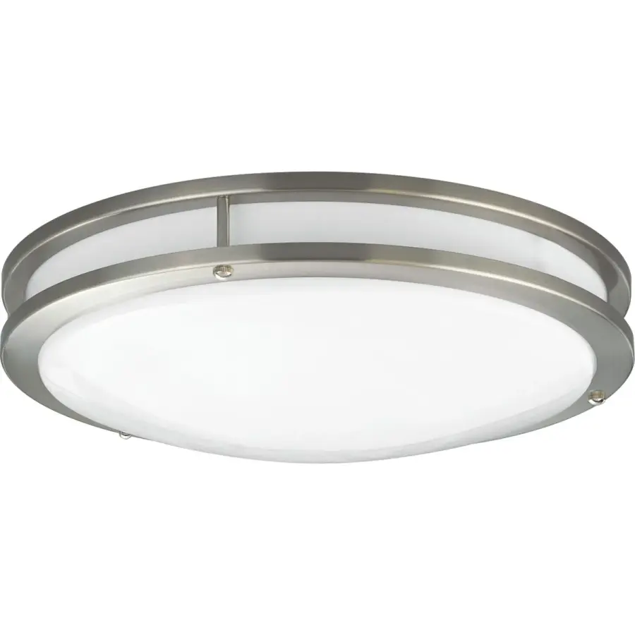 14" LED Flush Mount in Brushed Nickel - Image 1