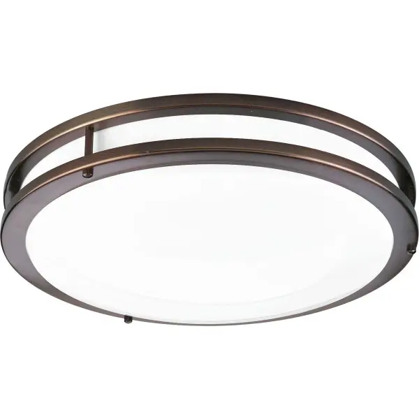 This 14-inch LED flush mount delivers efficient, even illumination in a sleek brushed nickel finish. Perfect for rooms with lower ceilings, it combines modern styling with California Title 24 and JA8 compliance. - alternate view