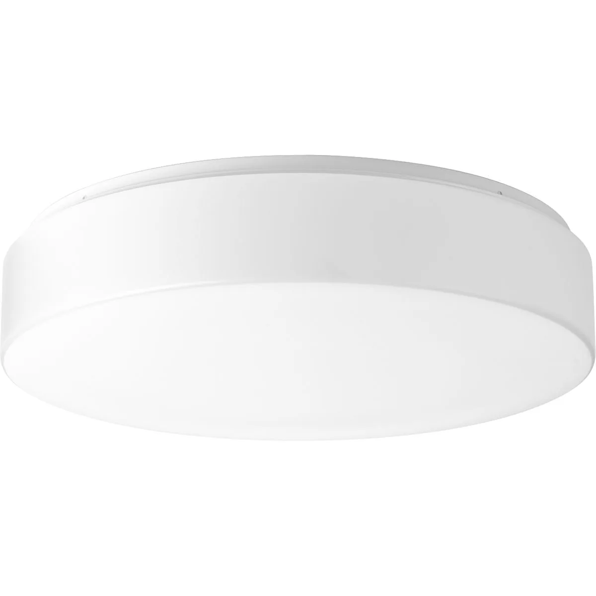 17" LED Drum Flush Mount in White