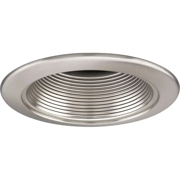 4" Step Baffle Recessed Trim - Brushed Nickel