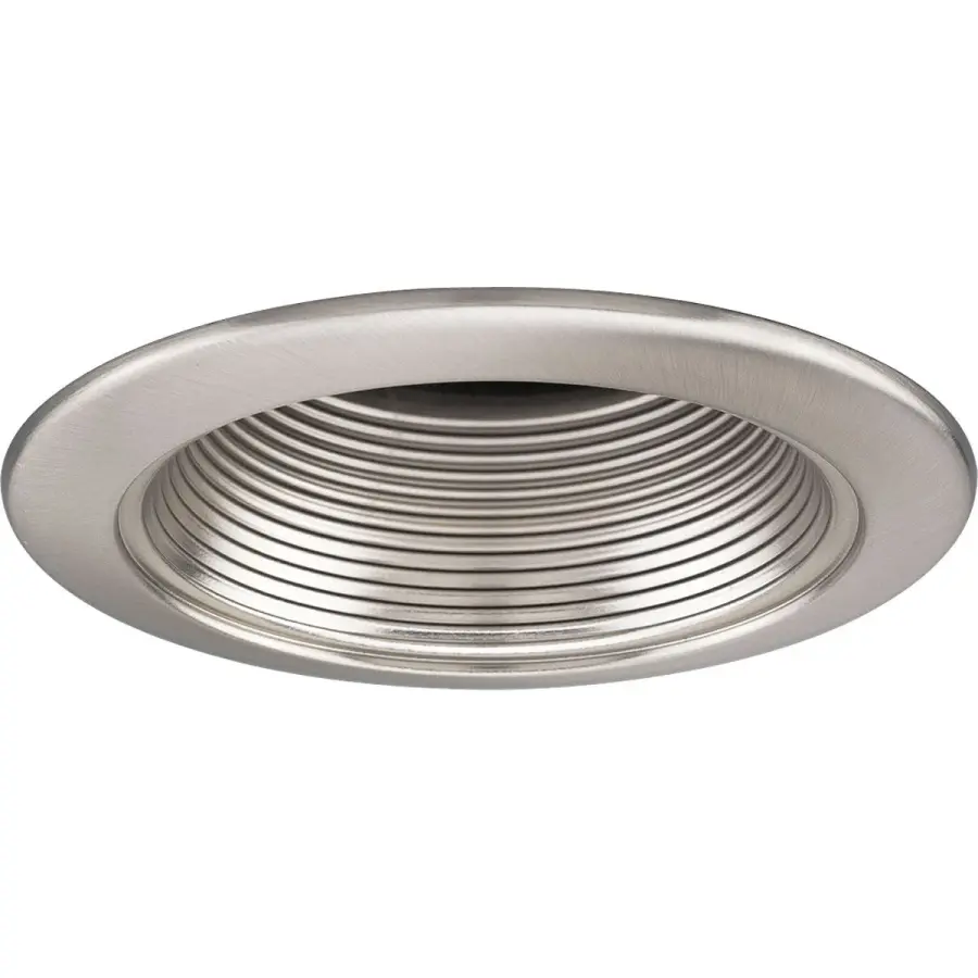 4" Step Baffle Recessed Trim - Brushed Nickel
