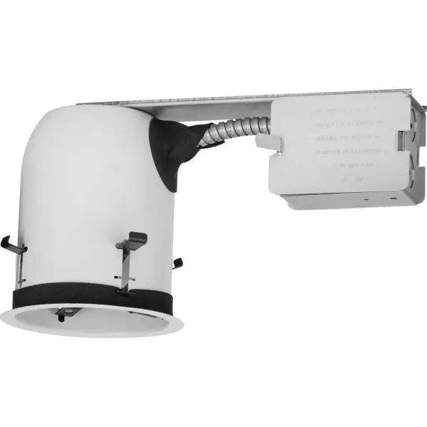 Essential recessed lighting housing designed for remodel installations. Compact 4-inch aperture fits standard ceiling depths and accommodates up to 50W. Ideal for adding recessed lighting to existing spaces without major construction.
