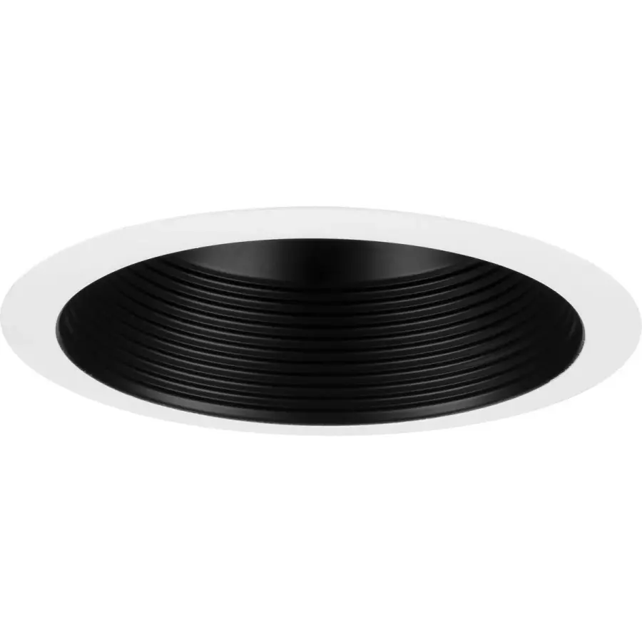 6" Recessed Step Baffle Trim - Satin White - Image 1