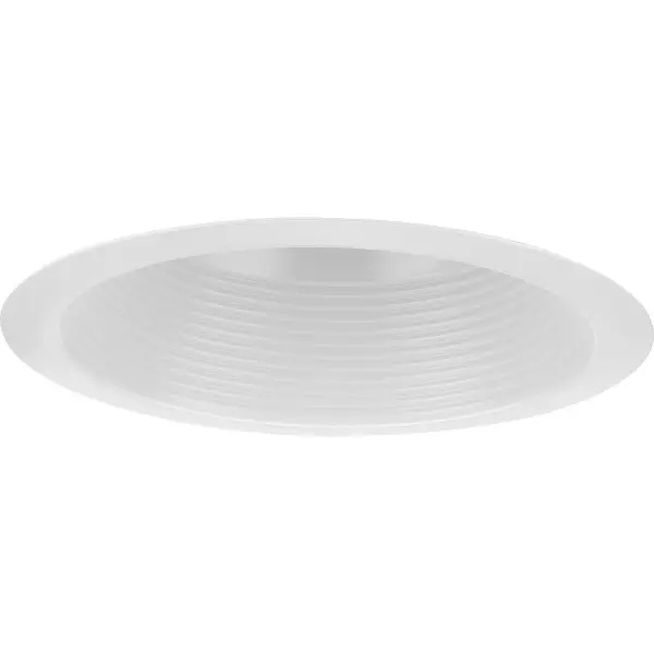 6" Recessed Step Baffle Trim - Satin White - Image 2