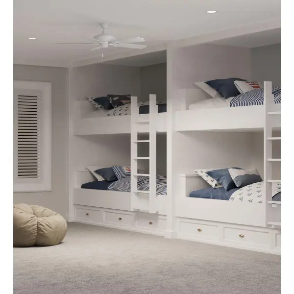 6" Recessed Step Baffle Trim - Satin White - Image 4