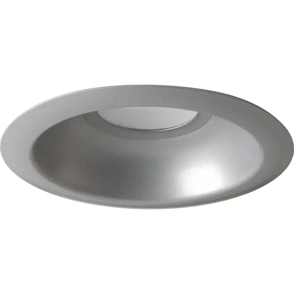 This JA8-compliant LED recessed trim offers energy-efficient lighting for residential and light commercial applications. The metallic gray finish provides a contemporary look that blends seamlessly into ceilings.