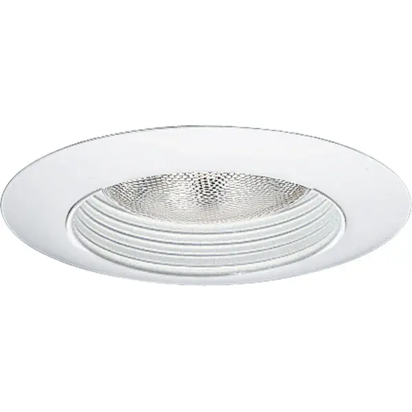 6" White Step Baffle Recessed Trim - Image 2