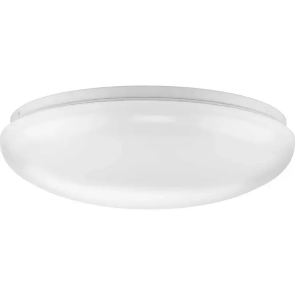 The Cloud Collection's One-Light LED Flush Mount features a crisp white shade shaped into a bowl silhouette with a seamless aesthetic. The light fixture includes an integrated LED light source. The ceiling light's stylishly simple design is ideal for a variety of application settings. Collection: Cloud Finish: White Glass: White Width: 13.74" Height: 3.75" Weight: 1.77 lb Wire: 6" Bulbs Included Number of Bulbs: 1 Maximum Wattage: 20.00 W Bulb Type: LED Bulb Base: Integrated Light Source: LED Light Output: 1431.00 lm Color Temperature: 3000 K CRI: 90 Rated Average Life: 50000 Voltage: 120.00 V Material: Steel Country of Origin: CN Safety Listing: cETLus Safety Rating: Damp Energy Star Energy Efficient Title 20 Title 24 LED Manufacturer Warranty: 5-year Limited Warranty Spec Sheet Parts Diagram