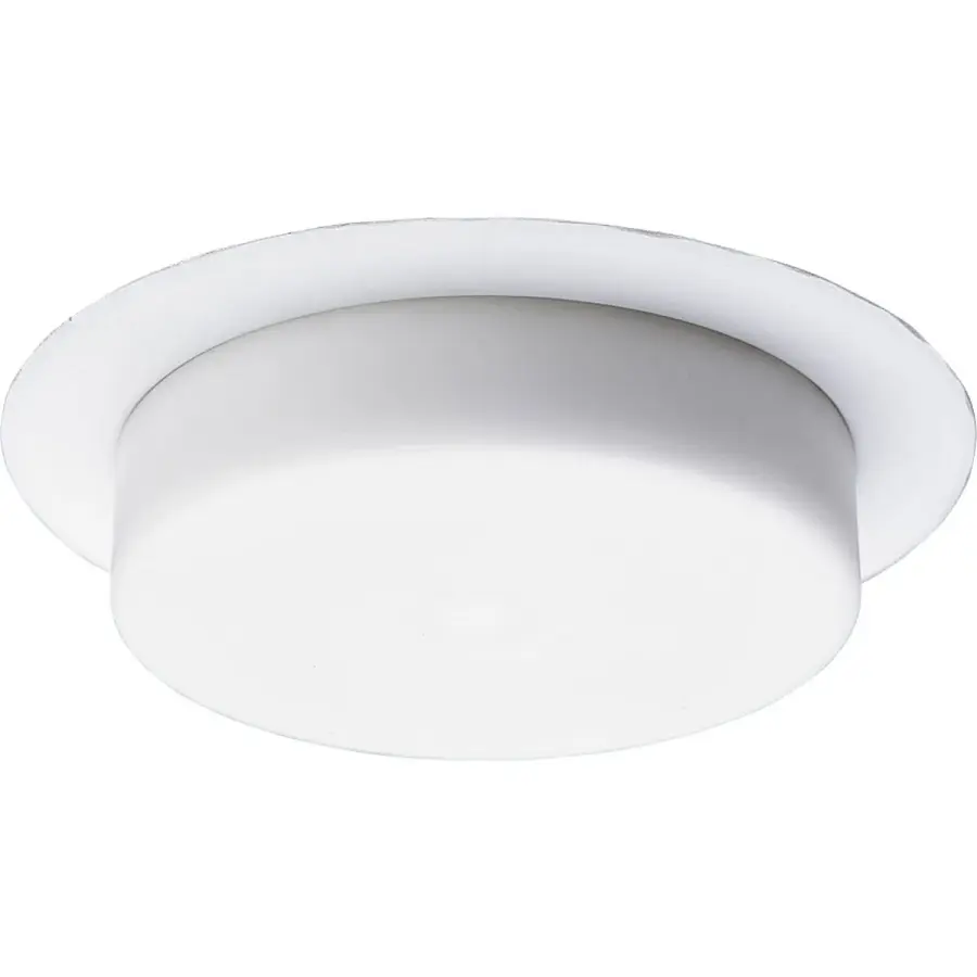 5" White Recessed Shower Trim