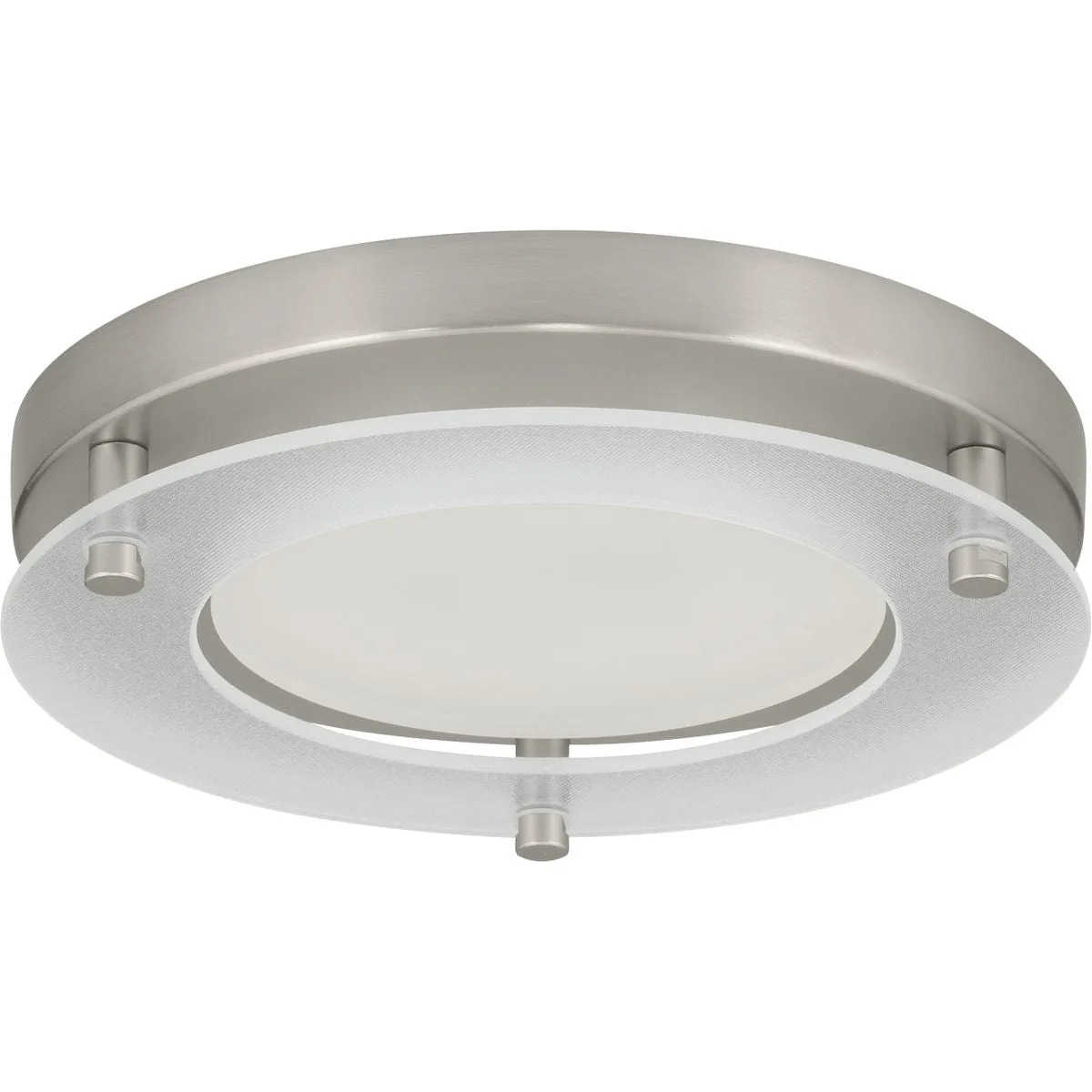 7.25" LED Decorative Flush Mount in Brushed Nickel