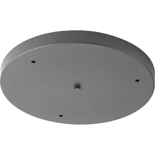 This 15.5-inch round canopy kit enables clean installation of up to three pendant lights from a single junction box, creating cohesive lighting arrangements over dining tables, kitchen islands, and entryways. - alternate view