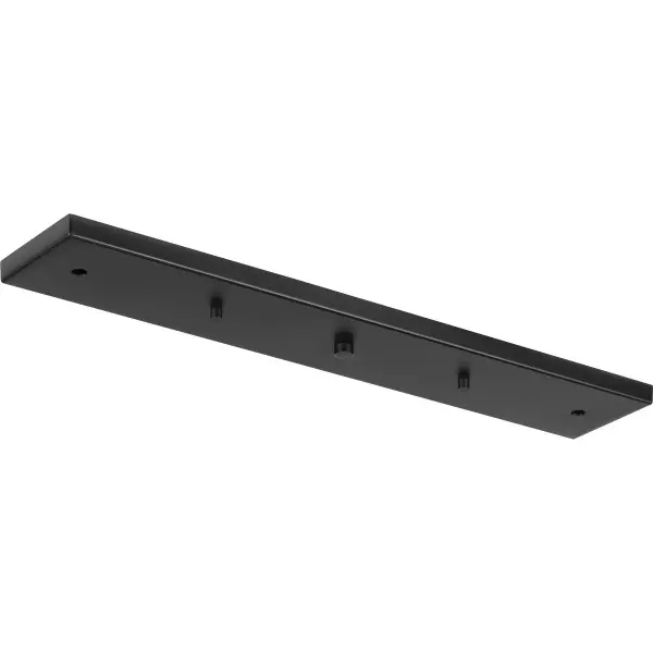 This 23-1/4" canopy kit provides a clean, streamlined solution for installing up to three pendant lights. The brushed nickel finish complements contemporary and transitional interiors, making it ideal for kitchen islands and dining areas. - alternate view