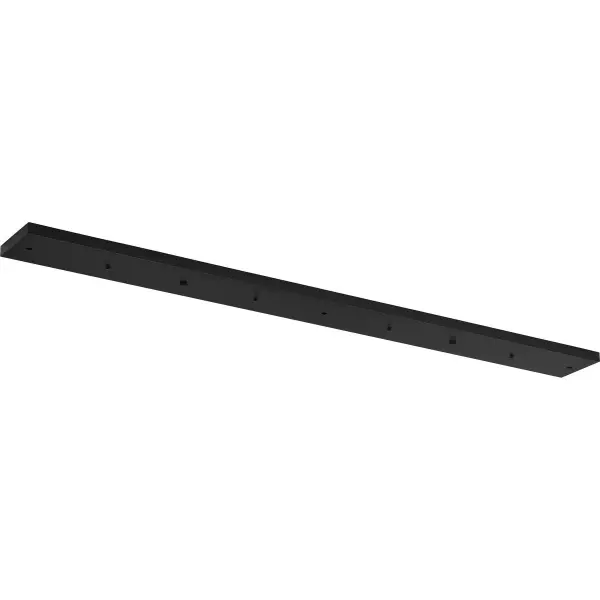 This 60-inch canopy kit elegantly coordinates up to 5 pendant lights, creating a dramatic linear installation perfect for kitchen islands and dining tables. The brushed nickel finish offers timeless appeal.