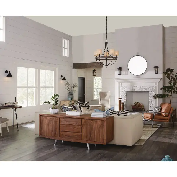 This flax linen accessory shade brings organic texture and soft light diffusion to any fixture. The natural fabric creates a warm, inviting ambiance while complementing transitional to coastal design schemes. - alternate view