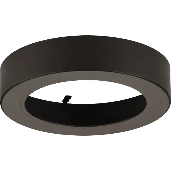 The Everlume 5-inch trim ring delivers clean, contemporary aesthetics with its edgelit design and brushed nickel finish. JA8 compliant for California energy standards, this versatile trim works beautifully in residential spaces. - alternate view