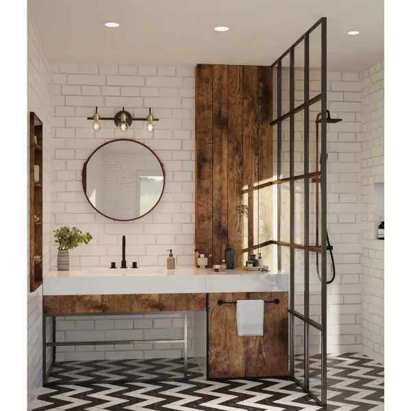 This 5-inch recessed shower trim is designed specifically for wet locations, making it ideal for bathrooms and showers. JA8 compliant for California energy standards, it offers clean, modern illumination in moisture-prone areas. - alternate view