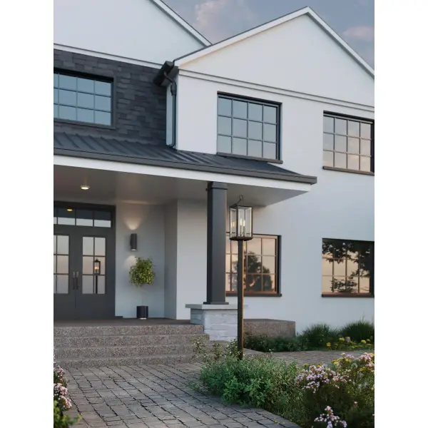 This deep groove step baffle accessory provides superior glare control and a clean, finished look for recessed lighting installations. The black aluminum construction offers durability for both indoor and outdoor applications. - alternate view