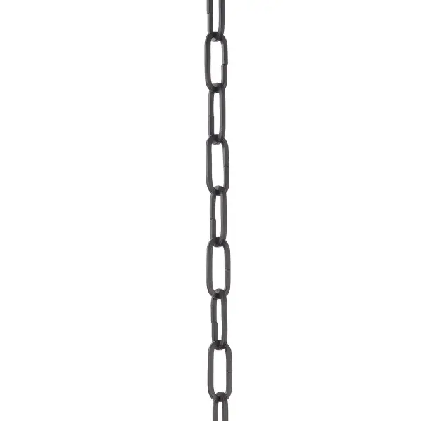 This 9-gauge square profile chain in Oil Rubbed Bronze finish provides 48 inches of adjustable length for pendant fixtures. The substantial square link design adds visual interest while maintaining strength and durability.
