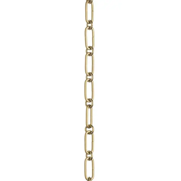 This 48-inch accessory chain provides flexible hanging height adjustment for pendant lights and chandeliers. The brushed gold finish complements warm metal fixtures and adds elegant extension capability.