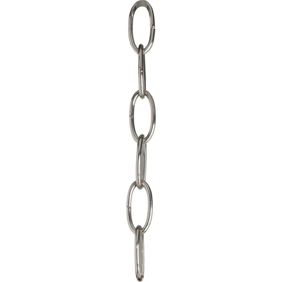 10 Feet of 6 Gauge Chain in Polished Nickel