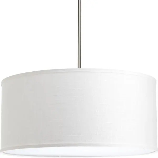The Markor drum shade offers a sophisticated fabric finish in Summer Linen, perfect for creating soft, diffused lighting over dining tables and kitchen islands. Its generous 22-inch diameter makes a statement while maintaining versatility.