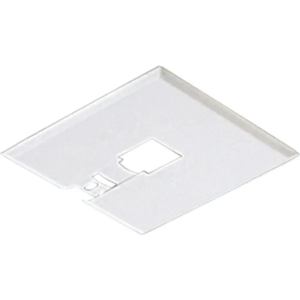Canopy Kit Flush Mount. Mounting plate can be used anywhere along track. Slips between ceiling and track. White finish. Collection: Track Accessories Rooms: Kitchen,Bar Finish: White Width: 4.00" Height: 0.25" Length: 4.00" Weight: 0.40 lb Voltage: 120.00 V Material: Steel Country of Origin: CN Title 20 Manufacturer Warranty: 1-year Limited Warranty Spec Sheet Instructions Parts Diagram
