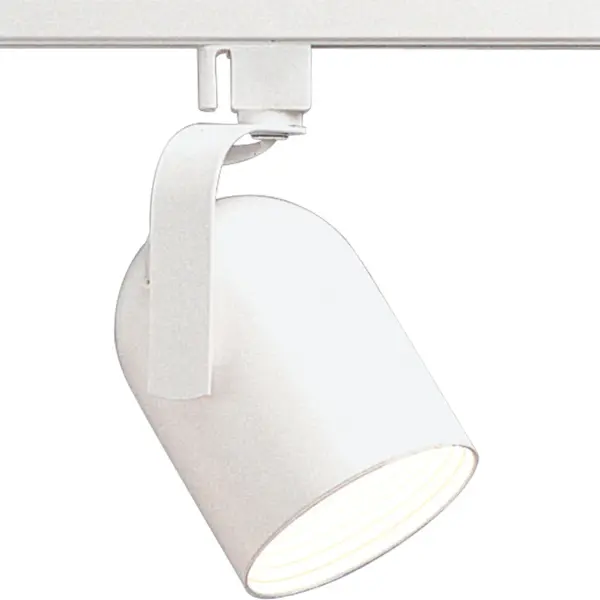 White Round Back Alpha Trak track head with 360 degree horizontal rotation and 90 degree vertical rotation and black baffle. Heads can be easily repositioned on the track to provide lighting in different areas of the room. Excellent for both residential and retail locations. Universal track head accepts medium base PAR 20, R 20 or PAR 16, bulb. Collection: Track Head Rooms: Kitchen,Great Room Finish: White Notes: Use only with Alpha Trak components connection accessories (sold separately). Width: 3.50" Height: 7.25" Length: 3.50" Weight: 1.60 lb Number of Bulbs: 1 Maximum Wattage: 50.00 W Bulb Type: PAR-20 or R-20 Bulb Base: E26 Light Source: Halogen/Incandescent Voltage: 120.00 V Material: Steel Country of Origin: CN Safety Listing: UL-CUL Safety Rating: Dry Title 20 Manufacturer Warranty: 1-year Limited Warranty Spec Sheet Instructions Parts Diagram