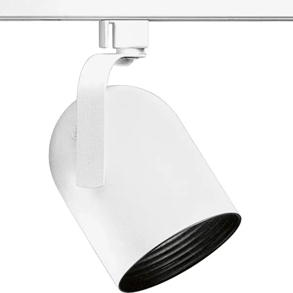 White Round Back Alpha Trak track head with 360 degree horizontal rotation and 90 degree vertical rotation and black baffle. Heads can be easily repositioned on the track to provide lighting in different areas of the room. Excellent for both residential and retail locations. Universal track head accepts medium base PAR 30 long neck or BR 30 bulb. Collection: Track Head Rooms: Kitchen,Great Room Finish: White Notes: Use only with Alpha Trak components connection accessories (sold separately). Width: 4.38" Height: 8.00" Length: 4.38" Weight: 1.50 lb Number of Bulbs: 1 Maximum Wattage: 75.00 W Bulb Type: PAR-30 or BR-30 Bulb Base: E26 Light Source: Halogen/Incandescent Voltage: 120.00 V Material: Steel Country of Origin: CN Safety Listing: UL-CUL Safety Rating: Dry Title 20 Manufacturer Warranty: 1-year Limited Warranty Spec Sheet Instructions Parts Diagram