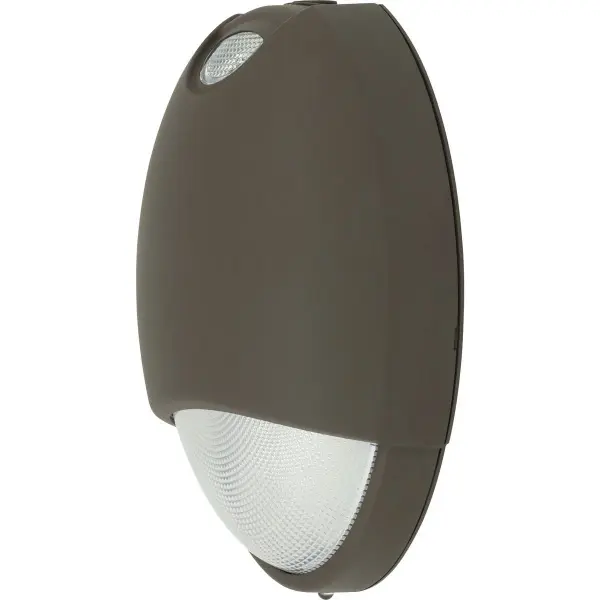 This LED emergency light combines safety compliance with attractive design. Features energy-efficient LED technology, JA8 and Title 24 compliance, and a bronze finish that integrates seamlessly into commercial and residential spaces.