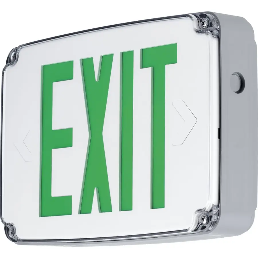 Wet Location LED Emergency Exit Sign - Double Face