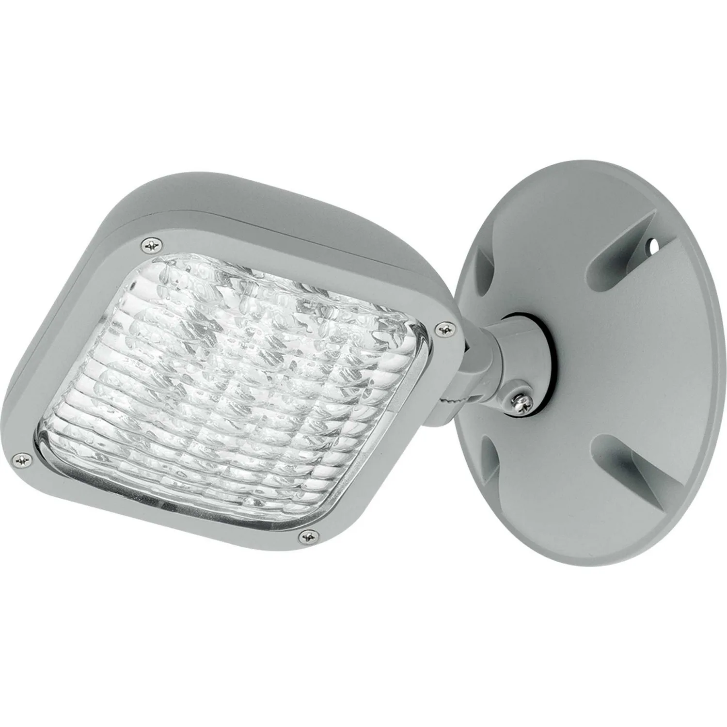 Exit Signs LED Remote Single Head in Metallic Gray