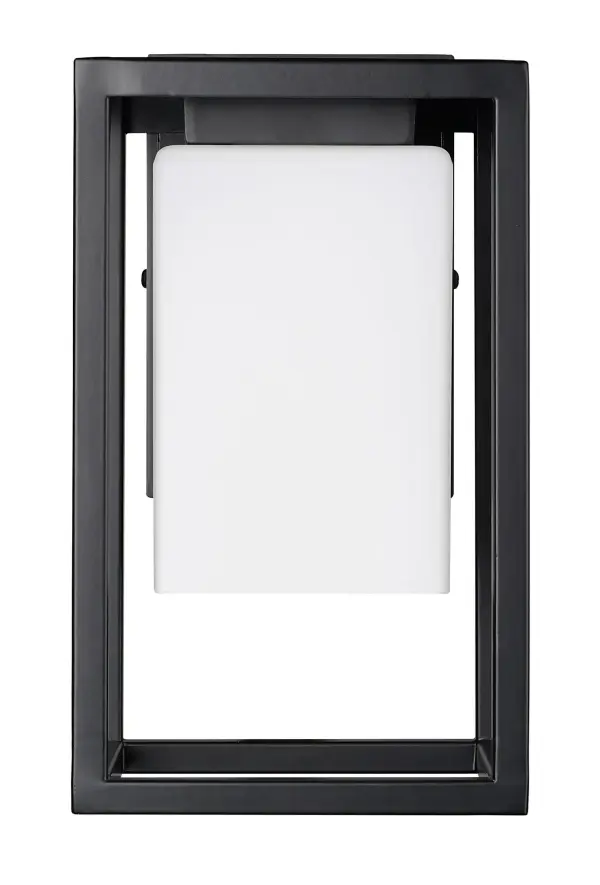 Compact Outdoor Wall Sconce with Classic Opal Glass Shade - Image 6