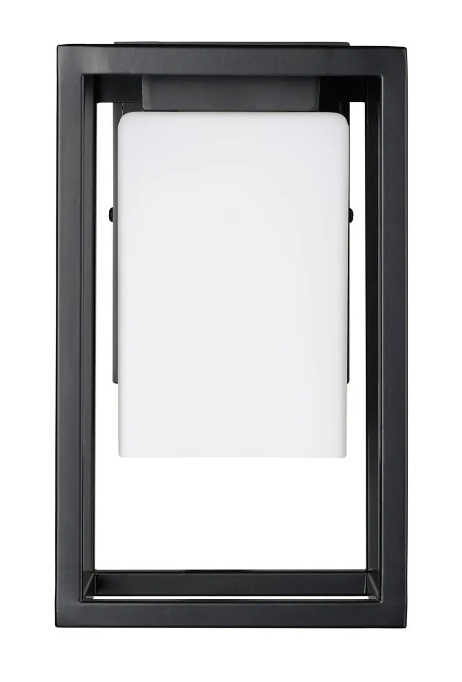 Compact Outdoor Wall Sconce with Classic Opal Glass Shade - Image 6