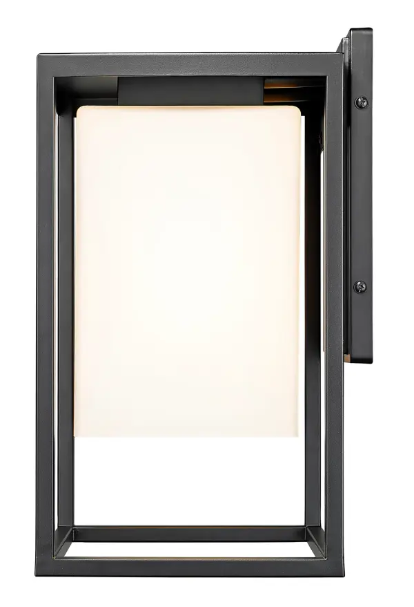 Versatile Outdoor Wall Sconce with Classic Opal Glass Shade - Image 4